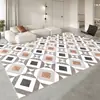 Alfombra de Sala de Estar de Gama Alta Estilo Wabi-Sabi Sencillo, Tapete para Mesa de Café de Vestidor, Manta para Sofá, Estudio Sencillo, Alfombra de Lujo Ligero y Resistente a Manchas