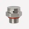 Válvula de Escape em Aço Inoxidável, Válvula Respirável, Válvula Respiratória à Prova d'Água, Automática à Prova de Explosão 304 Alívio de Pressão Bateria de Lítio Metal Luz LED 12