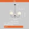 Lámpara Colgante para Sala de Estar Simple Bauhaus Frijol Mágico Diseñador Pasillo Luz Principal 6 Años Nueva Segunda Mano Estilo Crema