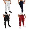 Pantalones casuales de moda para hombre 2024 overol casual pantalones casuales de múltiples bolsillos pantalones de color liso pantalones rectos para hombre