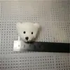 Pelúcia 2cm branco pelúcia curta cabeça de urso bolsa grampo de cabelo corda de cabelo acessórios acessórios Acessórios Atacado