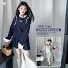 Conjunto de Falda para Niñas 2026 Otoño Nuevo Estilo Falso Dos Piezas Sudadera con Letras Falda Corta Plisada Conjunto de Dos Piezas para Niños Mayores Elegante