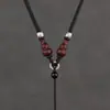 Pendente de Sândalo com Fio de Prata Cordão de Colar Grosso Acessório para Pendurar no Pescoço Cordão Pendente para Pingentes de Jade