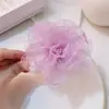 2024 Nuevo Clip de Flor Grande de Malla Súper de Hada de Primavera y Verano Pinza de Tiburón para el Cabello Femenina y Juvenil Pasador Accesorios para el Cabello