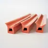 Tira de Sellado Beige de PVC con Doble Agujero para Puertas y Ventanas, Tira Adhesiva Insonorizada y Anticolisión, Tira de Sellado de PVC Impermeable para Puertas de Gabinetes de Equipo