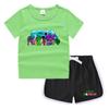 Camiseta de cuello redondo para niños de verano 2023, pantalones cortos, camisa informal coreana, camiseta interior absorbente de sudor para niños
