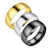 Anillo de acero inoxidable no se desvanece joyería de estilo ins nicho para hombre simple 8 mm moda para hombre anillo de acero de titanio frío anillo de elemento