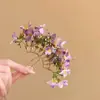 Flores Florecientes~Nuevo Pasador de Flor Morada Estilo Chino para Mujer, Nuevo Accesorio para el Cabello Estilo Chino, Pasador, Palillo para el Cabello, Adorno Floral Exagerado para el Cabello