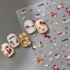 YITU Figura de Formiga Salsicha de Gelatina Cachorro de Desenho Animado Adesivo para Unhas Fofo Desenho Animado Cereja Amor Adesivo Decorativo YT5923