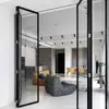 Puertas plegables de aleación de aluminio 50# con diseño antipellizcos, Puertas corredizas de aleación de aluminio, Puertas para exteriores, Puertas y ventanas divisorias con aislamiento térmico, Reforzadas para resistencia a tifones