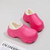 2023 nuevas botas de nieve para mujer, de suela gruesa, de otoño, de celebridades de Internet, impermeables, forradas en vellón, gruesas, acolchadas de algodón para el hogar, zapatos para mujer sin cordones