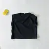 Chaleco Veraniego Delgado Sin Mangas de Hombro Caído~Algodón de Bambú Suave~De Algodón de Color para Niños y Niñas, Ropa de Abrigo Elegante