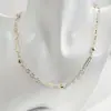 Collar Yongge Jewelry Estilo Europeo y Americano de Alta Gama con Incrustaciones de Diamantes, Colgante Simple y Versátil en Forma de Corazón y Gota de Agua, Estilo Europeo y Americano de Lujo Ligero con Piedras Preciosas