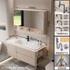 Lavabo Cerámico Todo en Uno de Lujo Ligero con Esquinas Redondeadas Combinación de Mueble de Baño Lavabo Lavabo Lavabo Mueble de Lavado