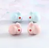 Contas de cerâmica de coelho fofo diy acessórios de joias pequenas pulseira contas feitas à mão contas soltas material para corrente de celular atacado