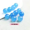 Suministro Directo de Fábrica cuentas de ágata natural de medio agujero cuentas sueltas ágata roja cuentas sin agujero cuentas redondas accesorios para joyería diy venta al por mayor