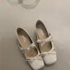 Zapatos de salón de estilo ballet súper bonitos que aumentan la altura para mujer 2026 nueva colección primavera/verano para combinar con faldas Mary Jane zapatos de noche elegantes