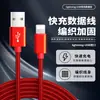 Cable de Carga Tipo C Trenzado de Nylon Adecuado para Apple iPhone Samsung Huawei Xiaomi Teléfono Móvil Cable de Datos de Carga Rápida