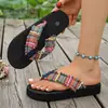 Verão 2026 Novo Comércio Exterior Tamanho Grande Sandálias Casuais Confortáveis Simples Estilo Étnico Slip-on Tamanho Único