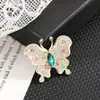 Broche de Nuevo Estilo para Mujer de Lujo de Gama Alta Mariposa con Pedrería Corsage Estilo Fragante Accesorios Nuevo Estilo 2025 Pin Negro