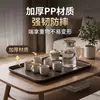 ¡Guau, charola rectangular de PP con diseño de ondas de agua, perfecta como mesa auxiliar para comer, una bandeja para servir para la sala de estar, una bandeja para frutas y postres para recibir invitados, o una bandeja para té y bocadillos para la mesa del comedor familiar