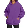 Sudadera con capucha para mujer de Amazon, transfronteriza europea y americana, nueva para primavera y otoño de 2024, top casual con bolsillo, jersey holgado