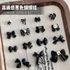 Accesorios Clásicos para Uñas Negras Tendencia Moño Estrella Explosión Moño Flotante Corbata de Moño Decoraciones para Uñas Accesorios