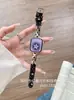 Pulseira metálica de estrela com pulseira de couro jeans adequada para Apple S11, Huawei 11, GT6, Fit4, pulseiras Xiaomi