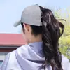 Gorra de Béisbol de Verano Transpirable Ligera Versátil Casual con Abertura para Cola de Caballo Alta, Protección Solar, Transpirable de Secado Rápido