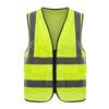 Chaleco reflectante, chaleco fluorescente de ingeniería, multibolsillos, ropa de protección para la administración de tráfico y carreteras, examen anual del vehículo.