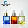 Em estoque Atacado Frasco conta-gotas de Vidro 30ml Fundo Grosso Ombro Plano Volcânico Garrafa de Essência Garrafa de Óleo Essencial de Alta Qualidade