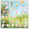 Pegatinas de Pared de Huevos de Pascua al por Mayor 2026 Nuevas Pegatinas Estáticas de Zanahoria Coloridas Transfronterizas Decoración Festiva Pegatinas para Vidrio