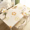 Toalha de Mesa de Luxo Leve e de Alta Qualidade, Jogo Americano de Mesa de Jantar Cartoon, Impermeável, à Prova de Óleo, Não Lavável, Tapete Anti-Escaldante, Tapete de Proteção para Mesa de Centro