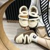 Pantuflas de Lana de Cordero y Algodón para Mujer, Calientes de Invierno, Suela Gruesa, para Interiores y Exteriores, Versátiles, Zapatos de Algodón para Mujer, Adecuados para Usar Afuera