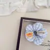 Dulces Aros para el Cabello de Flores de Dibujos Animados a Cuadros Pegables Cuerda para el Cabello de Bolas Cuerda para el Cabello Anillos Intestinales