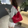 Bolsa de Lona 2025 Otoño Nueva Estilo Coreano Tote Casual Moda Bolso de Hombro Único Gran Capacidad Bolsa Tote Bolsa de Compras