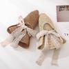 Sombrero de Paja con Cinta de Encaje Estilo Coreano Sombrero de Pescador con Cordones para Mujer Verano Playa Combinable Estilo Japonés Fresco Sombra Sombrero de Playa