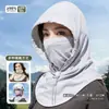 Protector solar facial completo para mujer, máscara de seda de hielo transpirable de verano, protección UV, velo para conducir, cubierta para el cuello, montar a caballo