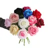 Accesorios para Sesión de Fotos de Estudio, Ramo de Flores Artificiales Rosas, Decoración de Restaurante, Flor Individual Artificial Clásica Rosa de Terciopelo
