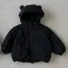 Chaqueta Abrigo de Algodón Grueso con Capucha Estilo Coreano Suelta Elegante para Bebé Niña Pequeña Otoño/Invierno 2026