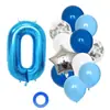 13 globos de látex de 32 pulgadas número combinación de cumpleaños fiesta de cumpleaños para bebé set de globos de decoración