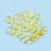Corea del Sur sensación esmerilada pintura caramelo arcoíris colorido acrílico cadena abierta llavero transparente joyería diy