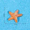 Enfeites de paisagem em miniatura, acessórios DIY para jardim botânico, miniaturas de animais temáticas de praia, estrelas-do-mar, estrelas de cinco pontas, artesanato em resina