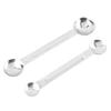 Cuchara medidora de doble cabeza de acero inoxidable al por mayor de fábrica cuchara medidora con escala cuchara para café cuchara para café de doble cabeza utensilios para hornear