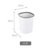 Lixeira de plástico para casa estilo INS simples cinza e branco com anel de pressão lixeira de banheiro cozinha lixeira de grande capacidade com anel de pressão