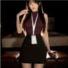 Conjunto de Dos Piezas Ol Ajustado al Cuerpo Atuendo de Negocios Lencería Sexy Nuevo Estilo 2024 Sexy Atuendo para Citas que No se Quita Uniforme de Secretaria