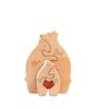 Rompecabezas de oso traje de madre e hijo transfronterizo dormitorio sala de estar escritorio oso de abrazo familia bricolaje adornos artesanales de madera
