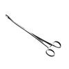 Pinzas de Esponja de Acero Inoxidable, Pinzas Médicas, Pinzas de Depilación, Pinzas para Ventosas, Pinzas Ovaladas, Pinzas para Esponjas, Puntas Rectas y Curvas, 25 cm, Al por Mayor
