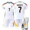 Euro 2024 Futebol alemão em casa 13 Muller 6 Kiemich 7 Havertz 10 Musi kit da seleção nacional