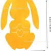 Bolsa Portacubiertos de Conejo de Pascua de 4 Piezas Bolsa Portacubiertos de Fieltro Cubierta para Cubiertos Adecuada para Cuchillo y Tenedor Resurrección